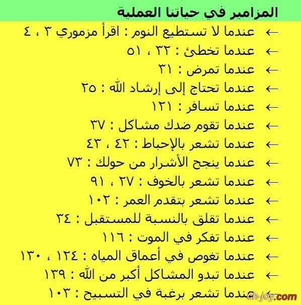 " المزامير " لكل وقت ولكل حالة نمر بها فى حياتنا 