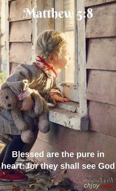 Blessed are the pure in Heart for they shall see God 