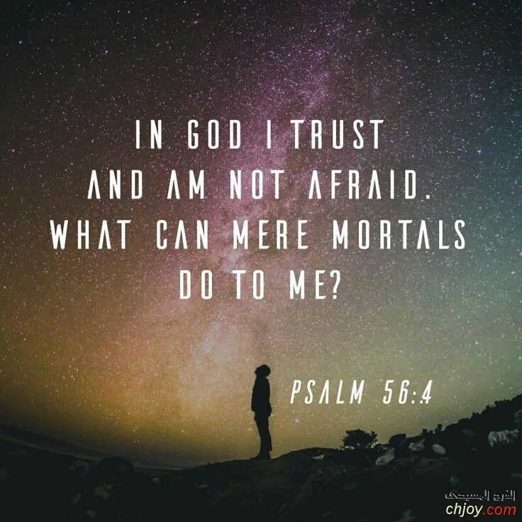 In God I trust an am not afraid 