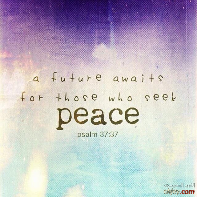 A future awaits for those who seek peace 