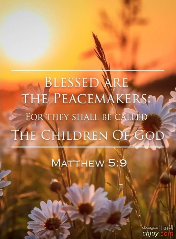 Blessed are the peacemakers 