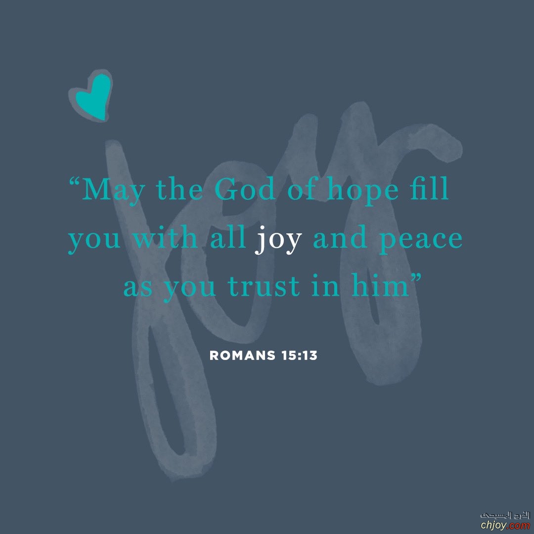 Joy COMES FROM THE LORD 