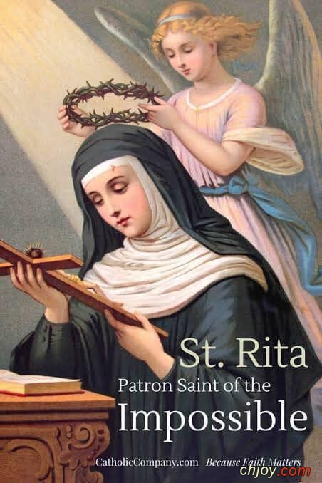 St. Rita please pray for us. 