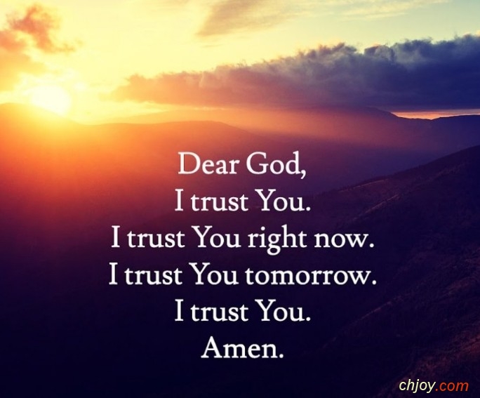 I trust You, amen 