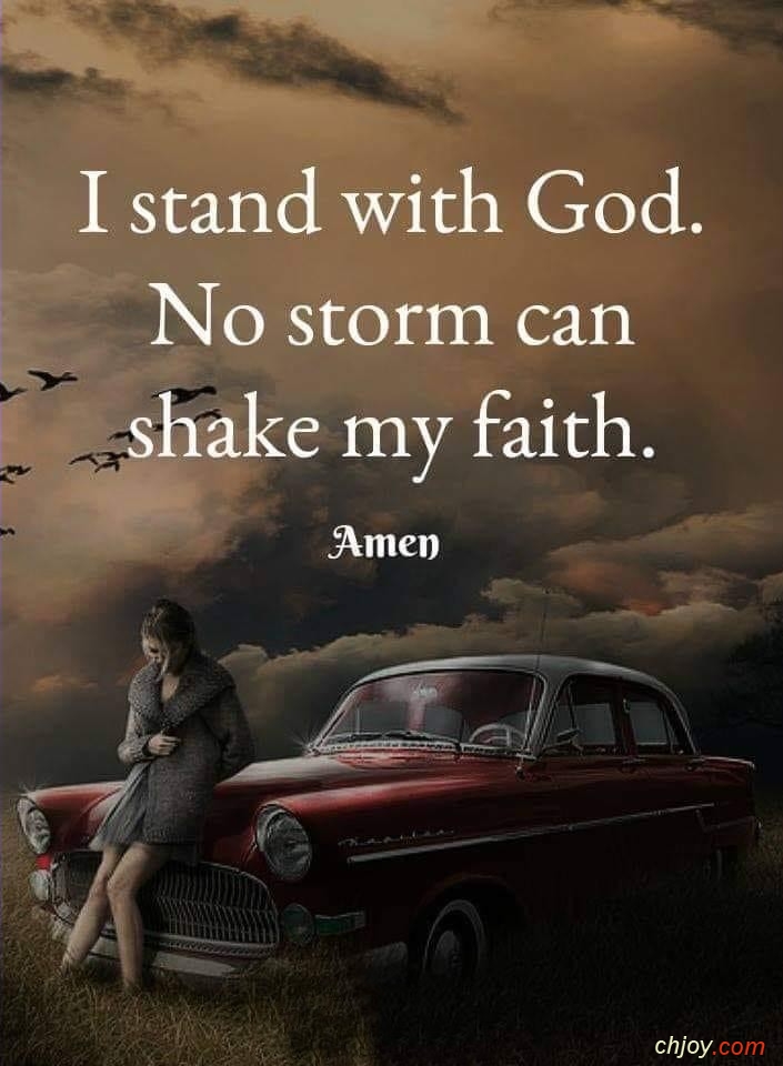 I stand with God 