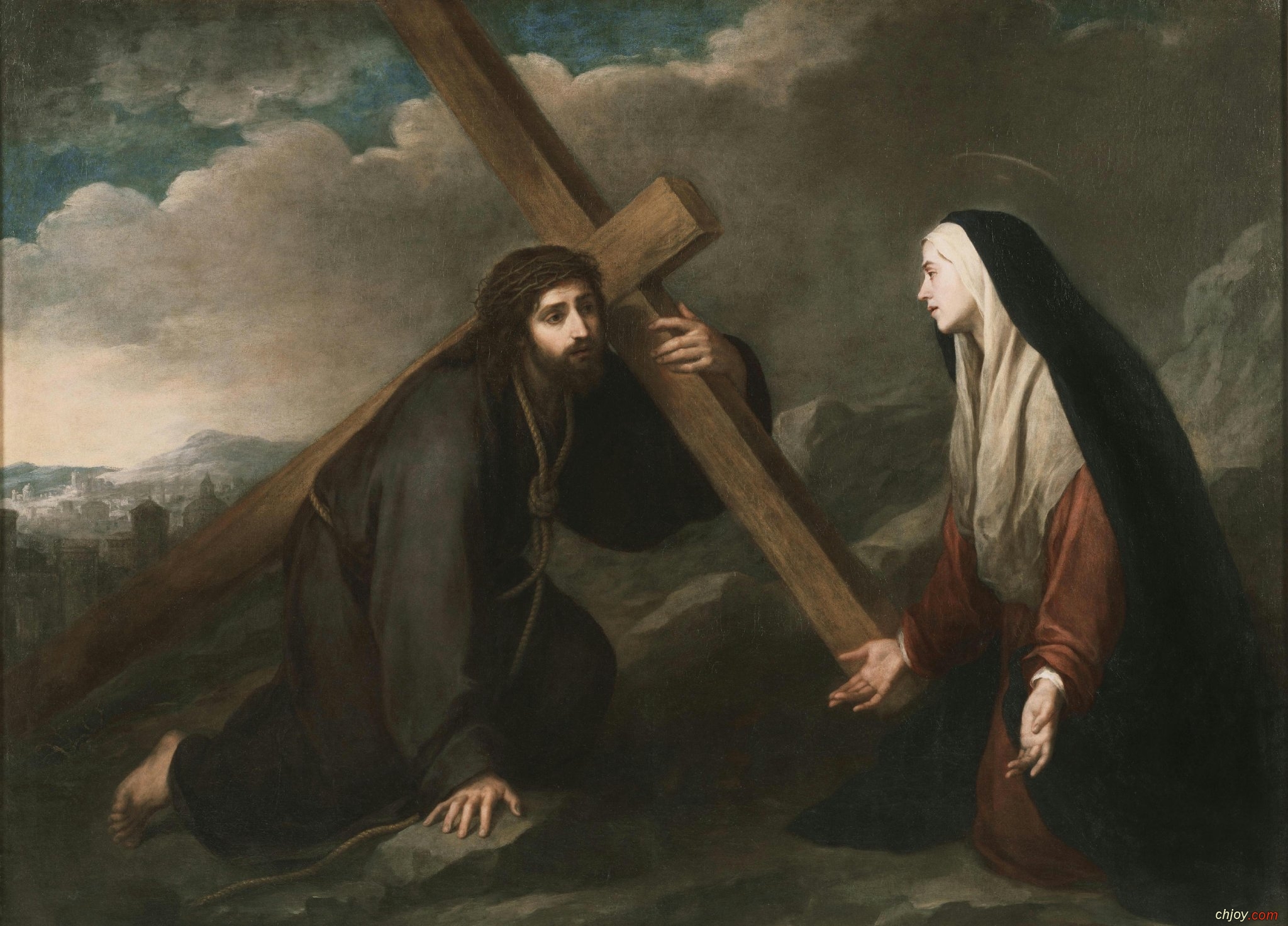 Christ meets His Mother on the Way of the Cross 