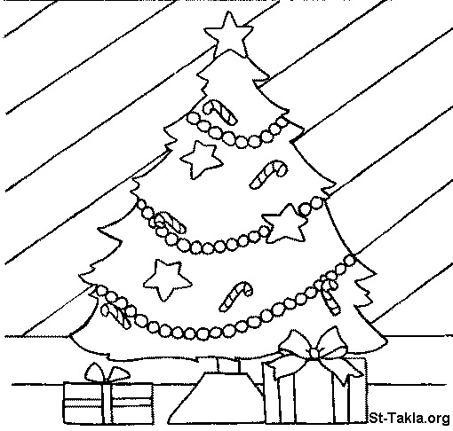 Coloring 074 X mas Trees    