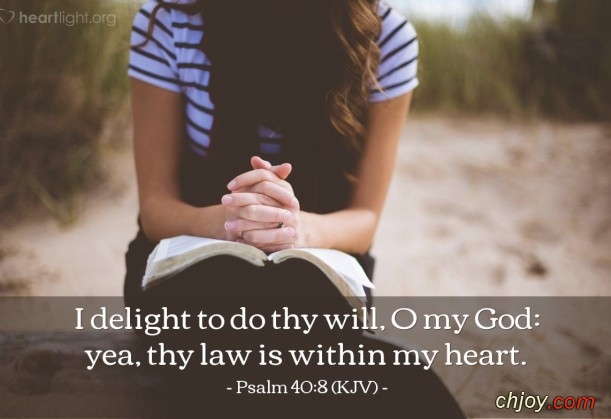 I delight to do thy will O my God 