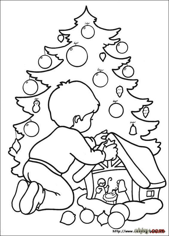 Christmas Coloring with Chjoy    