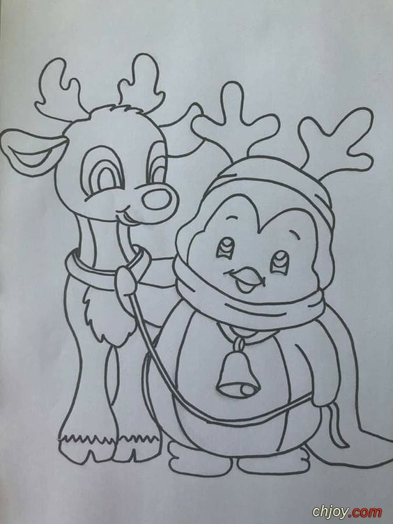 Christmas Coloring with Chjoy   