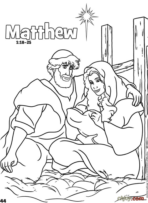 pictures for coloring Matthew 