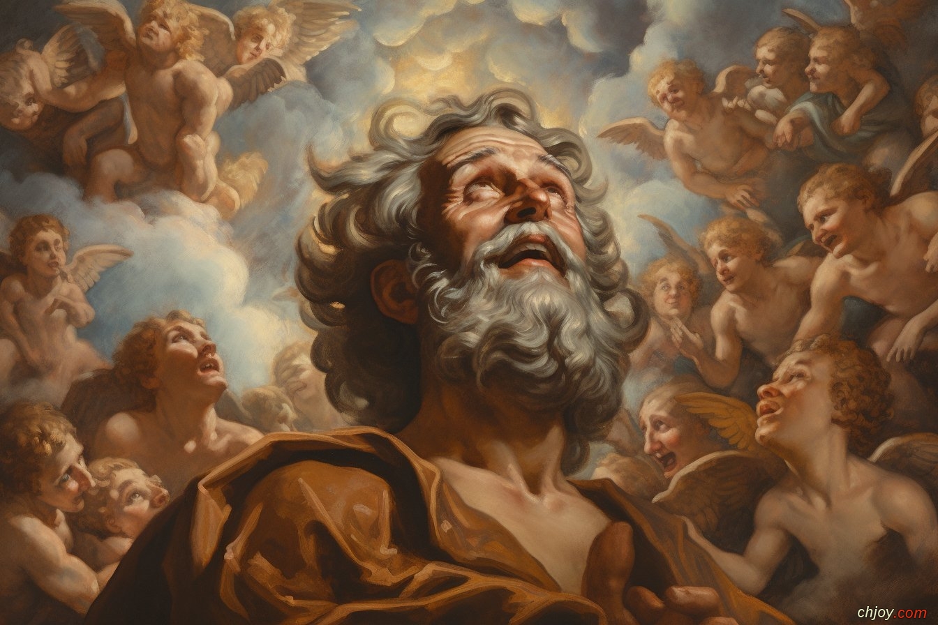 Saint Paul being received into Heaven 