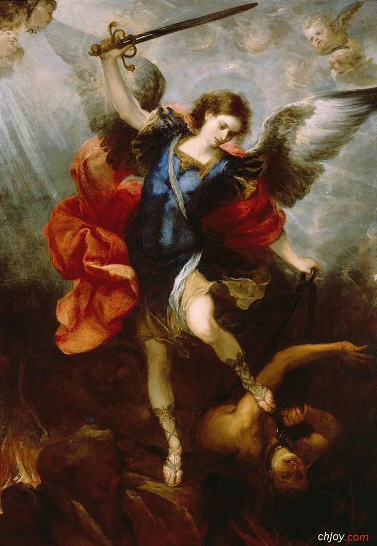 Saint Michael the Archangell  Overpowering Satan, 