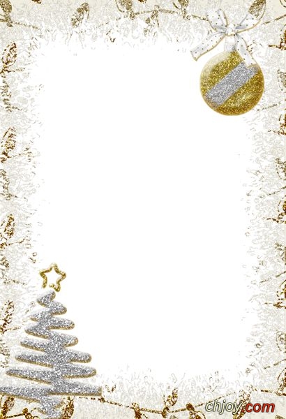 Sparkling Silver Transparent Christmas Photo Frame 