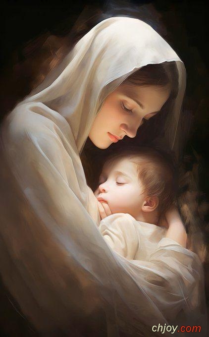 In the arms of Mary is where you are restored in faith, hope and love. 