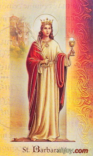 St. Barbara Biography Card 