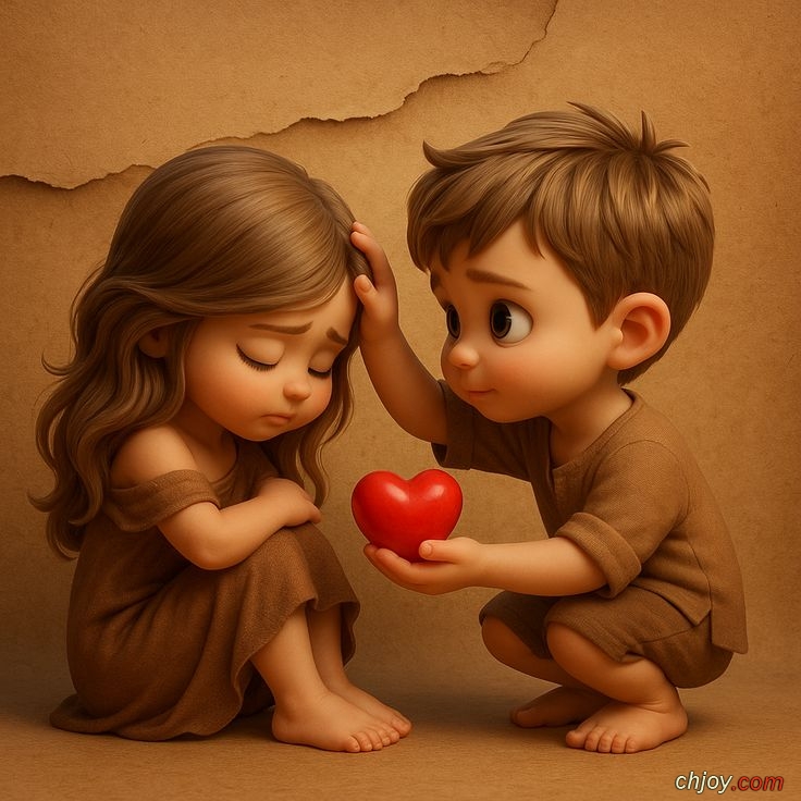 3d loving caring couple 